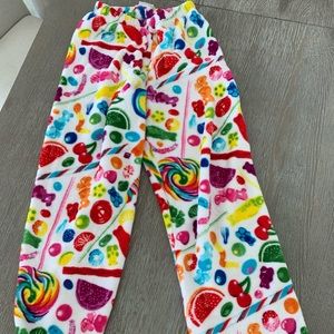 Dylan’s Candy Bar Fuzzy Candy Spill Pajama Pants.